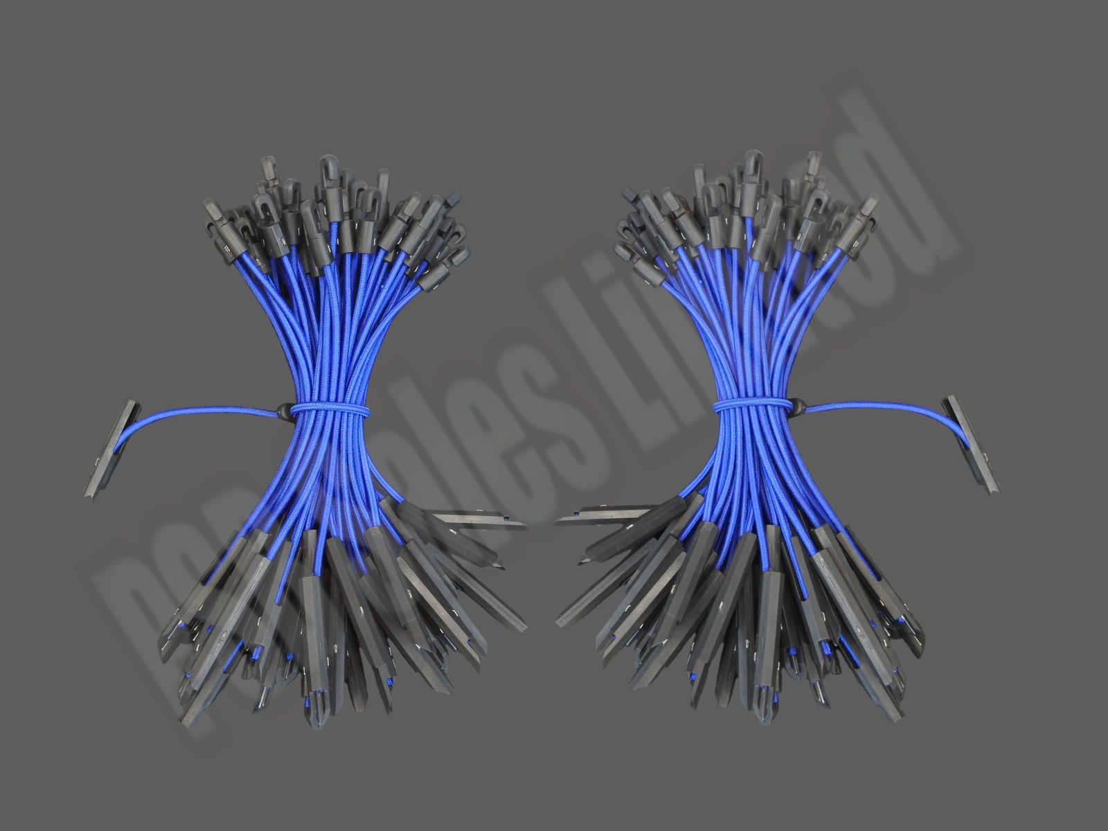 Elasticated Toggle Ties / Bungee Sheeting Ties Pack of 100